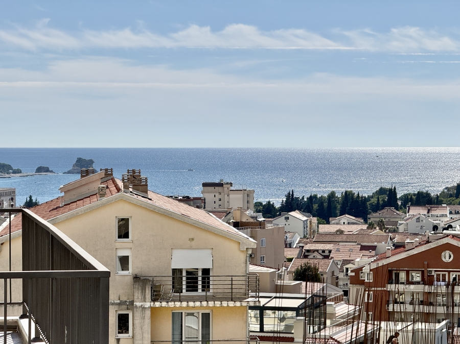 Lijepo namjesten jednosoban stan sa pogledom na more u Budvi